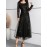 Elegant Directional Light Luxury Sequined Heavy Work Women'S Banquet Evening Dress