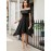 Women's Lace Cocktail Dress Hi-Lo Off Shoulder Bridesmaid Swing Formal Party Dress